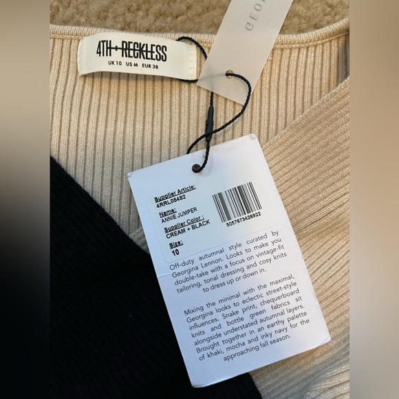 NWT 4th & Reckless Color Block Sweater - Picture 5 of 5